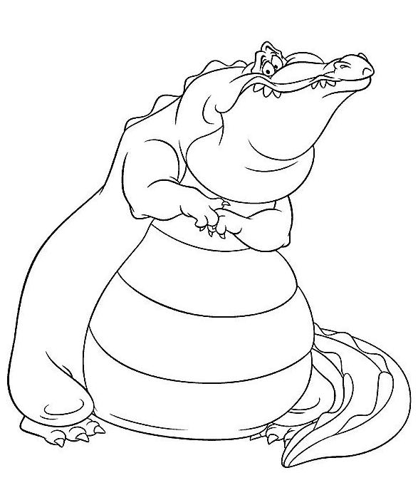 coloriage le crocodile